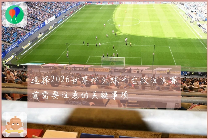 选择2026世界杯买球平台投注决赛前需要注意的关键事项